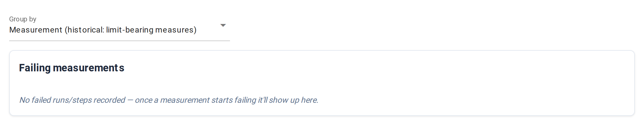 Metrics — Pareto tab